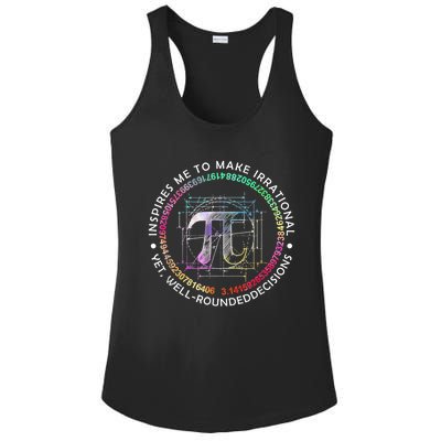 Inspire Pi 3 14 Math Teacher Pi National Day Gift Ladies PosiCharge Competitor Racerback Tank