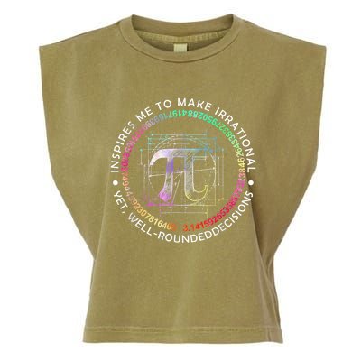 Inspire Pi 3 14 Math Teacher Pi National Day Gift Garment-Dyed Women's Muscle Tee