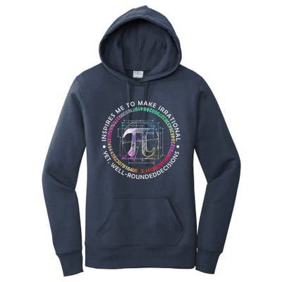 Inspire Pi 3 14 Math Teacher Pi National Day Gift Women's Pullover Hoodie