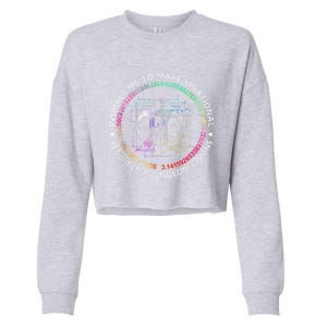 Inspire Pi 3 14 Math Teacher Pi National Day Gift Cropped Pullover Crew