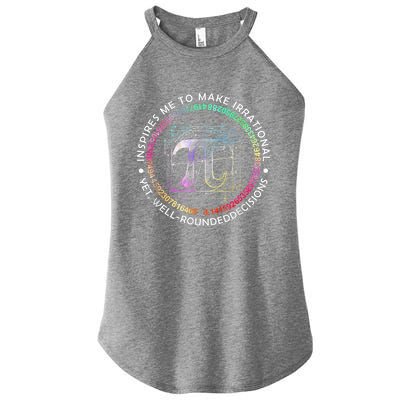 Inspire Pi 3 14 Math Teacher Pi National Day Gift Women's Perfect Tri Rocker Tank