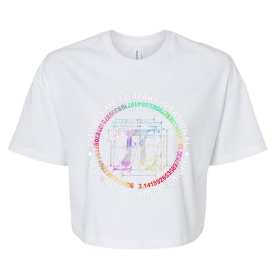 Inspire Pi 3 14 Math Teacher Pi National Day Gift Bella+Canvas Jersey Crop Tee