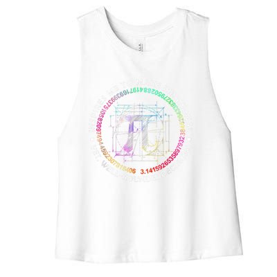 Inspire Pi 3 14 Math Teacher Pi National Day Gift Women's Racerback Cropped Tank