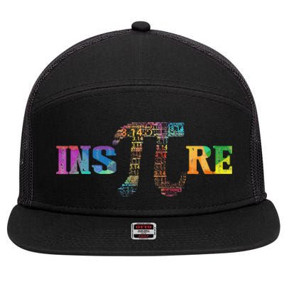 Inspire Pi 3.14 Math Teacher Pi funny National Day 7 Panel Mesh Trucker Snapback Hat