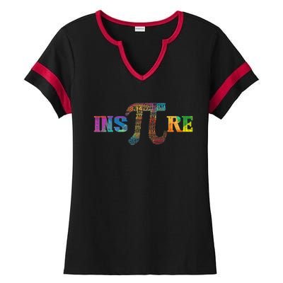 Inspire Pi  3.14 Math Teacher Pi National Day Shirt Ladies Halftime Notch Neck Tee