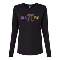 Inspire Pi  3.14 Math Teacher Pi National Day Shirt Womens Cotton Relaxed Long Sleeve T-Shirt