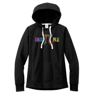 Inspire Pi  3.14 Math Teacher Pi National Day Shirt Women's Fleece Hoodie