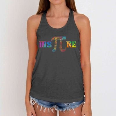 Inspire Pi  3.14 Math Teacher Pi National Day Shirt Women's Knotted Racerback Tank