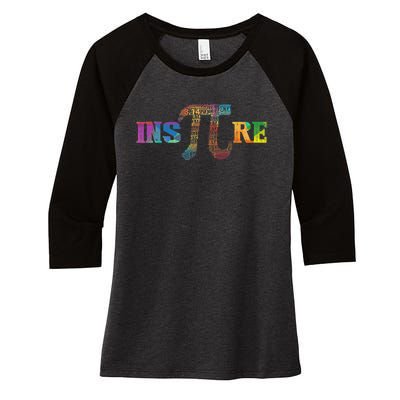 Inspire Pi  3.14 Math Teacher Pi National Day Shirt Women's Tri-Blend 3/4-Sleeve Raglan Shirt