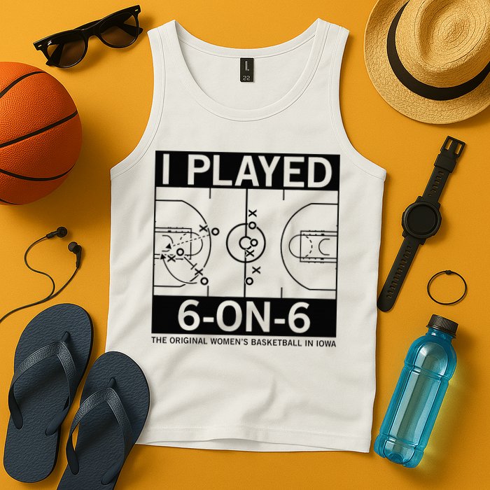I Played 6 On 6 The Original Basketball In Iowa Tank Top