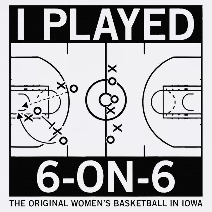 I Played 6 On 6 The Original Basketball In Iowa Cropped Pullover Crew