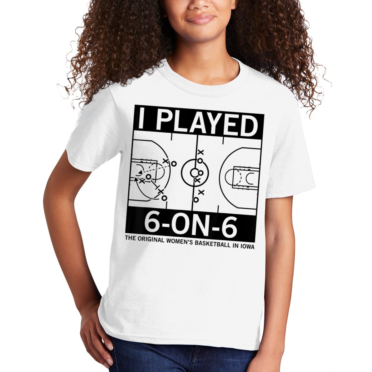 I Played 6 On 6 The Original Basketball In Iowa Kids T-Shirt