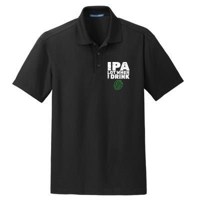 IPA Lot When I Drink Dry Zone Grid Polo