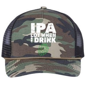 IPA Lot When I Drink Retro Rope Trucker Hat Cap