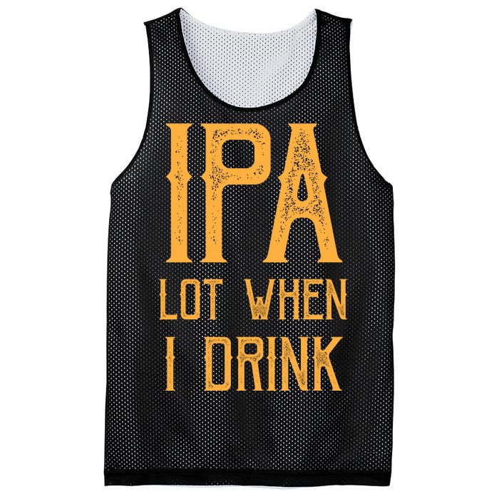 IPA Lot When I Drink1 Mesh Reversible Basketball Jersey Tank