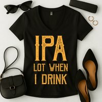 IPA Lot When I Drink1 Women's V-Neck T-Shirt