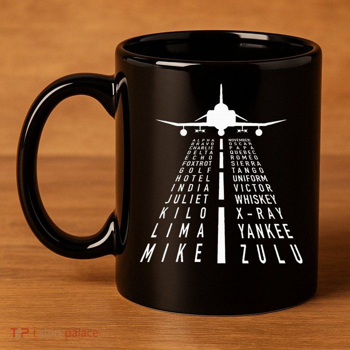 International Phonetic Alphabet With F4 Phantom Ii 11oz C Handle Ceramic Mug
