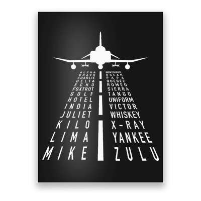 International Phonetic Alphabet With F4 Phantom Ii Poster