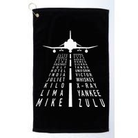 International Phonetic Alphabet With F4 Phantom Ii Golf Towel