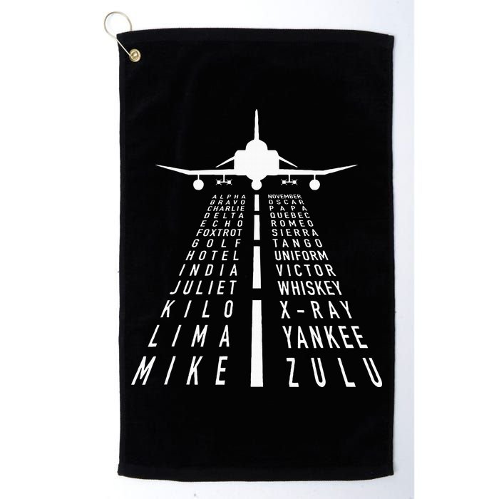 International Phonetic Alphabet With F4 Phantom Ii Golf Towel