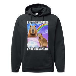 I Put Ass Into Embarrassment Embarrassing Meme Culture Performance Fleece Hoodie