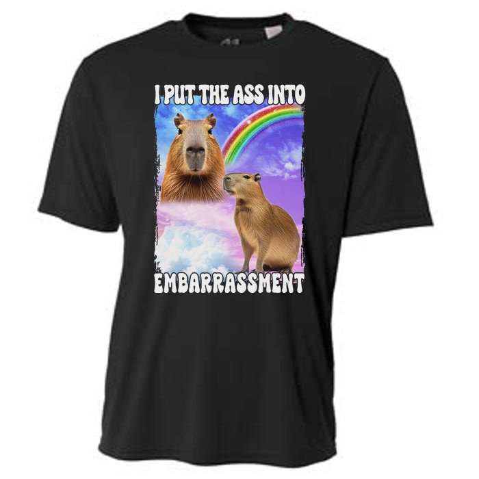 I Put Ass Into Embarrassment Embarrassing Meme Culture Cooling Performance Crew T-Shirt