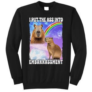 I Put Ass Into Embarrassment Embarrassing Meme Culture Sweatshirt