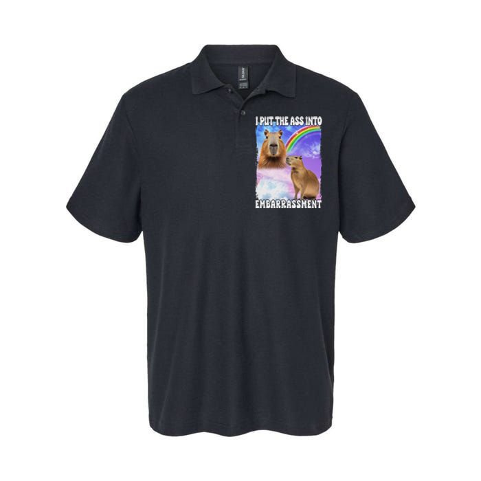 I Put Ass Into Embarrassment Embarrassing Meme Culture Softstyle Adult Sport Polo