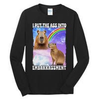 I Put Ass Into Embarrassment Embarrassing Meme Culture Tall Long Sleeve T-Shirt