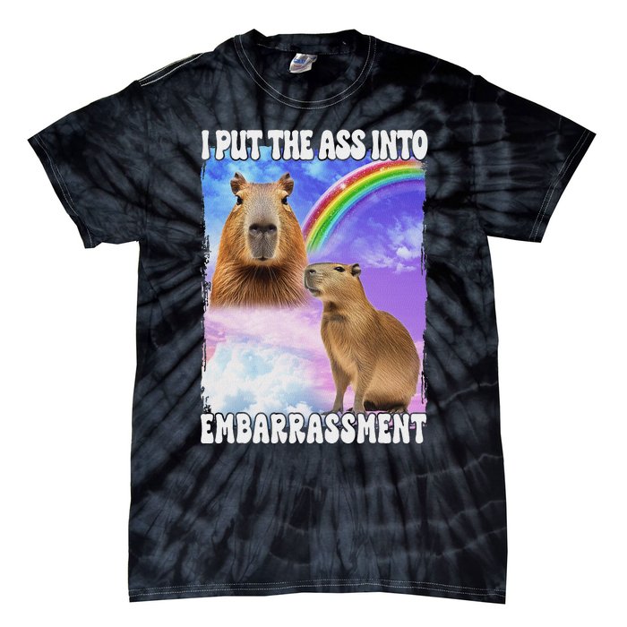 I Put Ass Into Embarrassment Embarrassing Meme Culture Tie-Dye T-Shirt