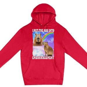 I Put Ass Into Embarrassment Embarrassing Meme Culture Premium Pullover Hoodie