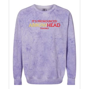 It’s Pronounced Arrowhead Thanks Colorblast Crewneck Sweatshirt