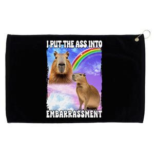 I Put Ass Into Embarrassment Embarrassing Meme Culture Grommeted Golf Towel