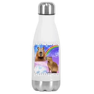 I Put Ass Into Embarrassment Embarrassing Meme Culture Stainless Steel Insulated Water Bottle