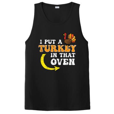 I Put A Turkey In That Oven Thanksgiving Pregnancy Dad PosiCharge Competitor Tank