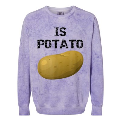 Is Potato As Seen On Late Show Television Colorblast Crewneck Sweatshirt