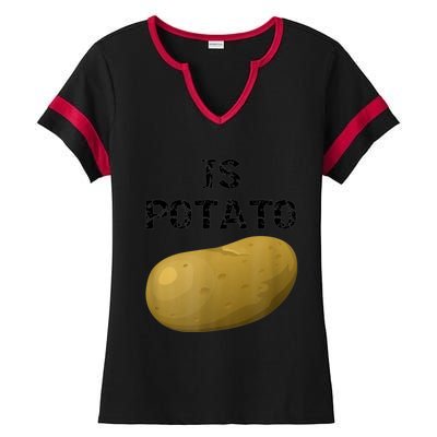 Is Potato As Seen On Late Show Television Ladies Halftime Notch Neck Tee