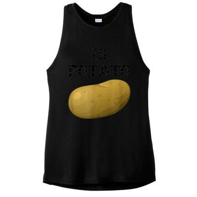 Is Potato As Seen On Late Show Television Ladies PosiCharge Tri-Blend Wicking Tank