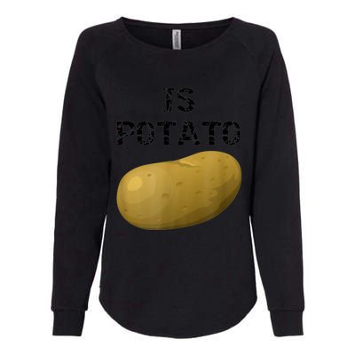 Is Potato As Seen On Late Show Television Womens California Wash Sweatshirt