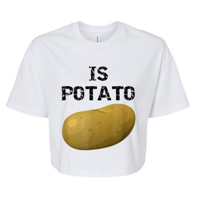 Is Potato As Seen On Late Show Television Bella+Canvas Jersey Crop Tee