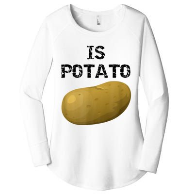 Is Potato As Seen On Late Show Television Women's Perfect Tri Tunic Long Sleeve Shirt