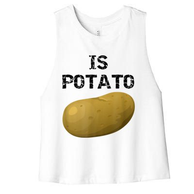 Is Potato As Seen On Late Show Television Women's Racerback Cropped Tank