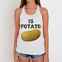 Is Potato As Seen On Late Show Television Women's Knotted Racerback Tank