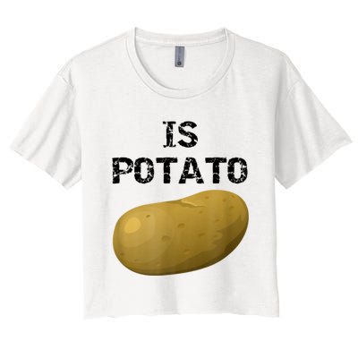 Is Potato As Seen On Late Show Television Women's Crop Top Tee