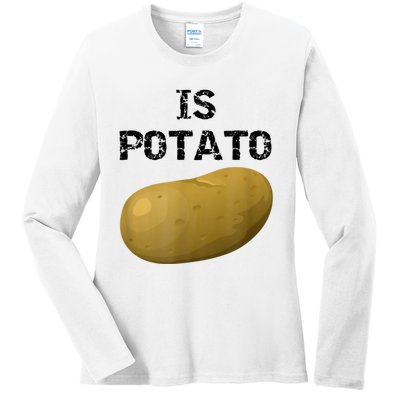 Is Potato As Seen On Late Show Television Ladies Long Sleeve Shirt