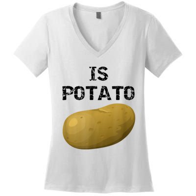 Is Potato As Seen On Late Show Television Women's V-Neck T-Shirt