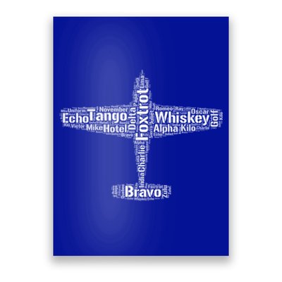 International Phonetic Alphatbet Airplane Pilots Christmas Gift Poster