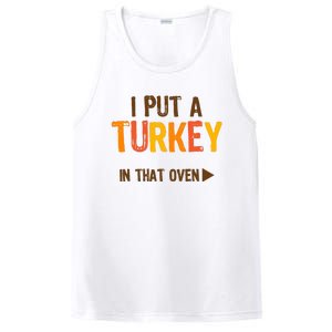 I Put A Turkey In That Oven For Pregnant Wo Thanksgiving PosiCharge Competitor Tank