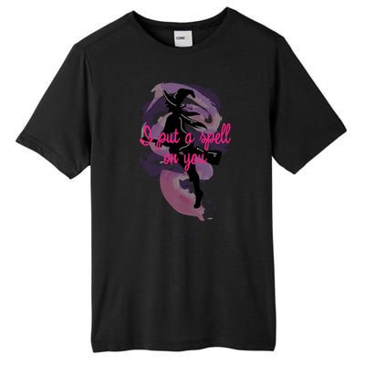 I Put A Spell On You Witch Sisters Halloween Quote Cute Gift Tall Fusion ChromaSoft Performance T-Shirt