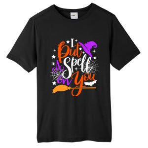 I Put A Spell On You Meaningful Gift Funny Witch Broom Halloween Gift Tall Fusion ChromaSoft Performance T-Shirt